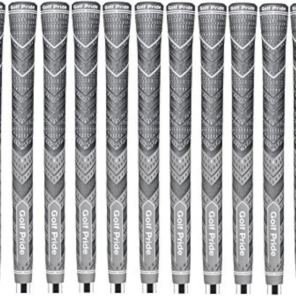 13 Golf Pride Plus4 Grey Jumbo Golf Grips